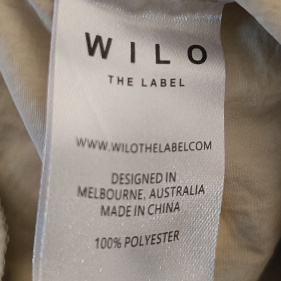 S🍀Wilo The Label Cargo Parachute Cream/Tan Maxi Skirt - Picture 9 of 9